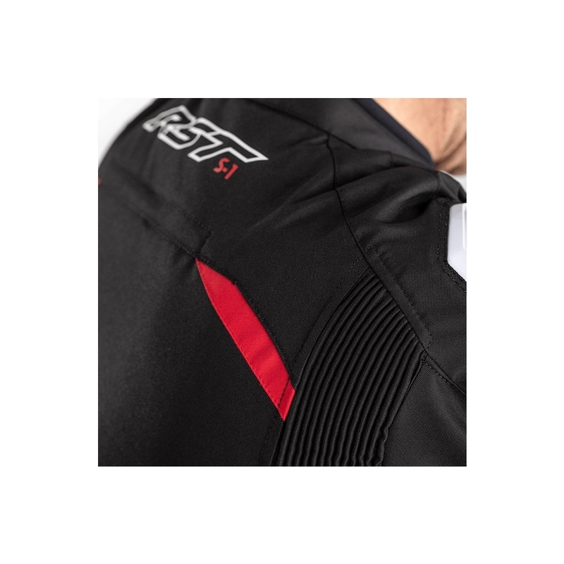 Jachetă pentru motociclete RST S-1 CE negru-roșu-alb lichidare
