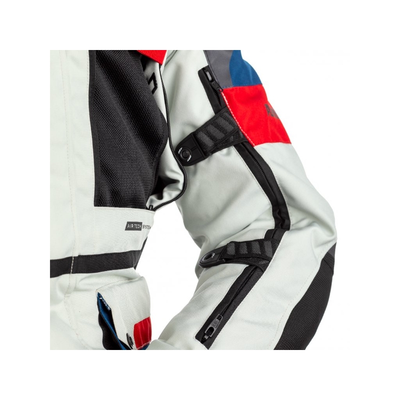 Geacă cu airbag RST Pro Series Adventure-X Airbag CE alb-roșu-albastru lichidare