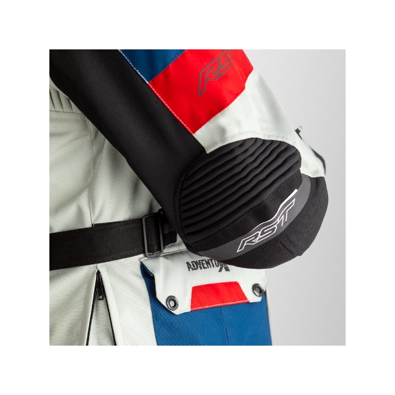 Geacă cu airbag RST Pro Series Adventure-X Airbag CE alb-roșu-albastru lichidare