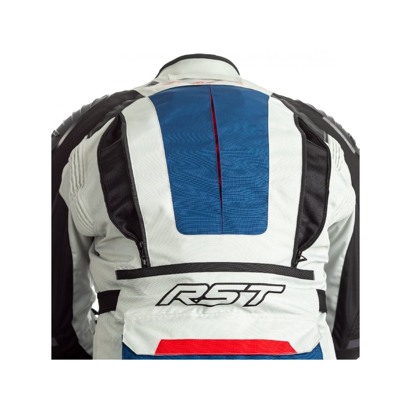 Jachetă pentru motociclete RST Pro Series Adventure-X CE albastru-roșu-albastru lichidare