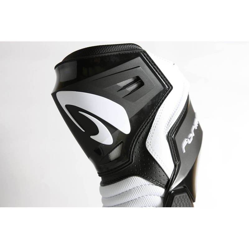 Forma Hornet cizme de motocicletă alb-negru și negru