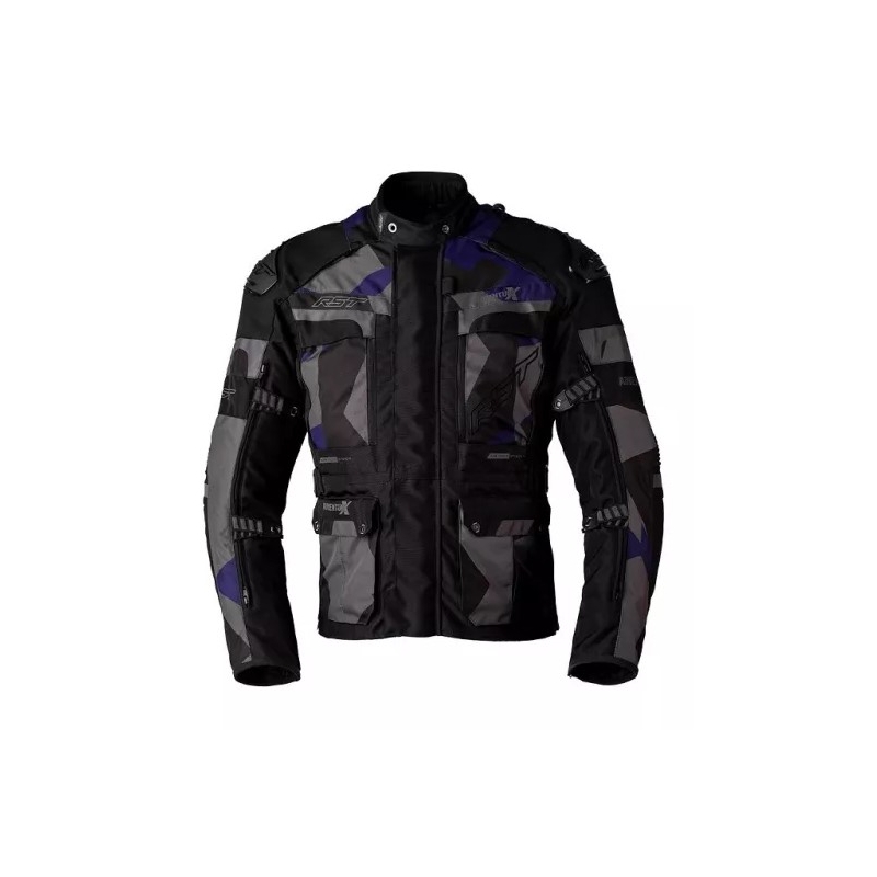Jachetă pentru motociclete RST Pro Series Adventure-X CE negru-gri-albastru lichidare