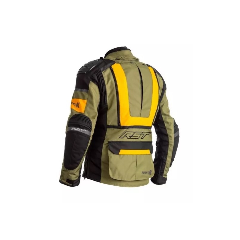 Jachetă pentru motociclete RST Pro Series Adventure-X CE negru-galben-verde lichidare