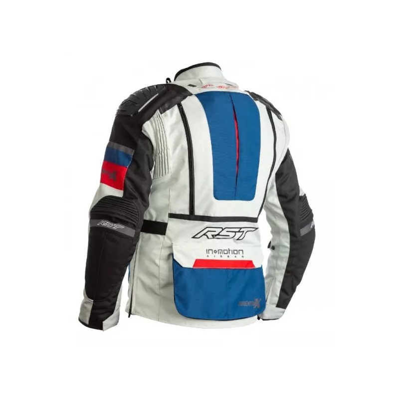 Geacă cu airbag RST Pro Series Adventure-X Airbag CE alb-roșu-albastru lichidare