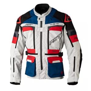 Jachetă pentru motociclete RST Pro Series Adventure-Xtreme CE alb-roșu-albastru