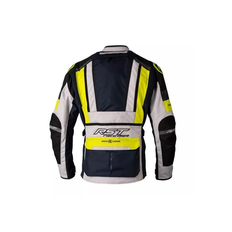 Jachetă pentru motociclete RST Pro Series Adventure-Xtreme CE argintiu-albastru-galben lichidare