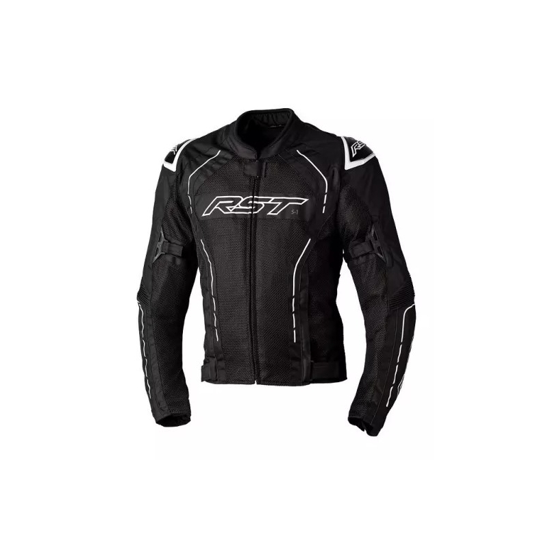 Jachetă pentru motociclete RST S1 MESH CE negru și alb lichidare