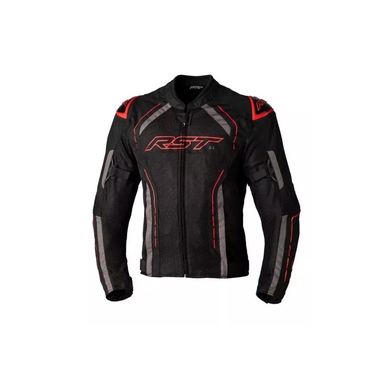 Jachetă pentru motociclete RST S1 MESH CE negru-gri-roșu lichidare