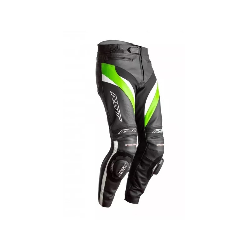Pantaloni de motocicletă RST Tractech Evo 4 CE negru-alb-verde lichidare