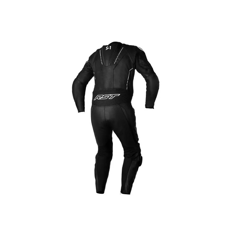 Costum de motocicletă dintr-o singură bucată RST S1 CE negru și alb lichidare