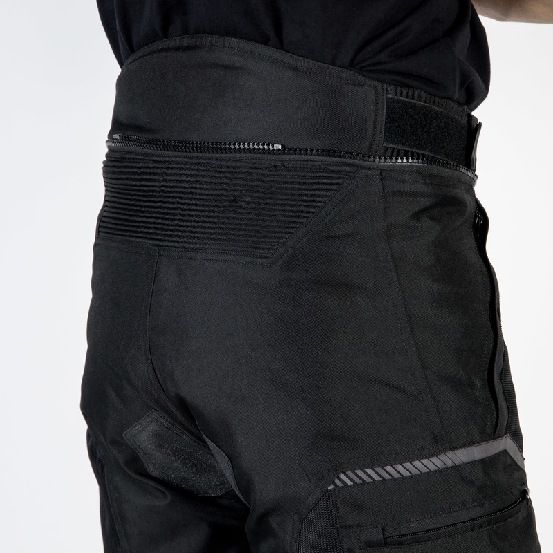 Ozone Flow Pantaloni moto cropped negri Ozone Flow lichidare