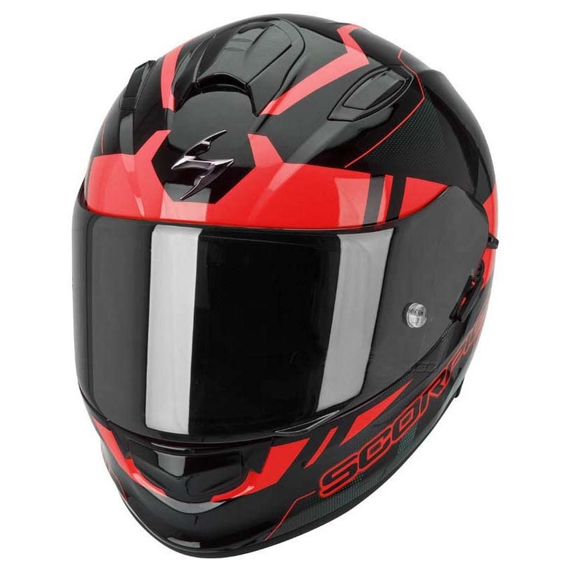 Cască integrală Moto Scorpion EXO-510 Stage negru-roșu lichidare