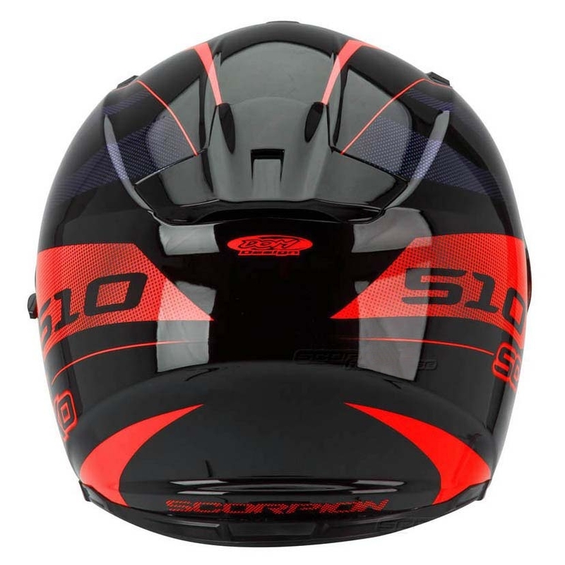 Cască integrală Moto Scorpion EXO-510 Stage negru-roșu lichidare