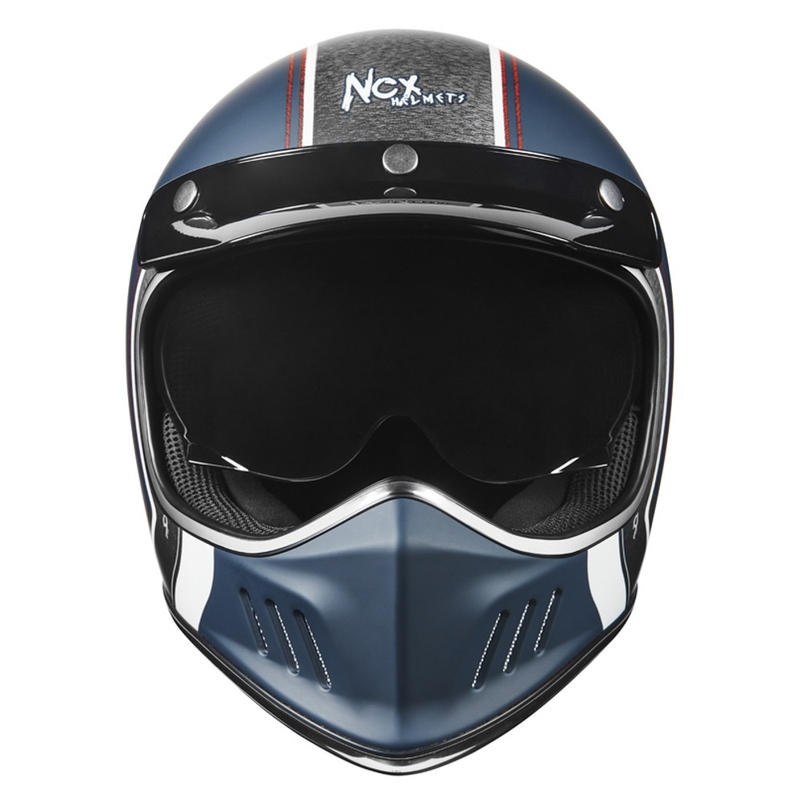 Cască integrală pentru motociclete NOX PREMIUM Seventy Nine albastru