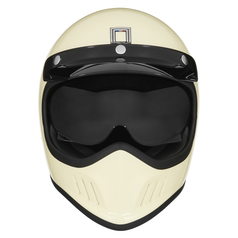 Cască integrală pentru motociclete NOX PREMIUM Seventy Nine alb