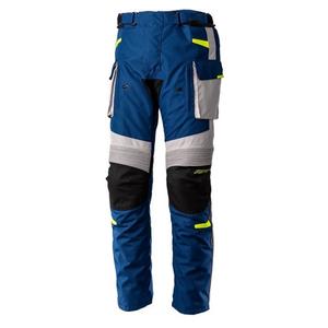 Pantaloni de motocicletă RST Endurance CE negru-argintiu-albastru lichidare