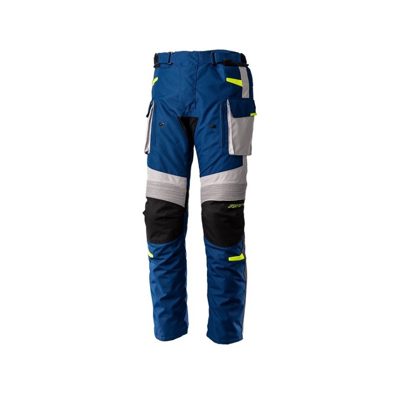 Pantaloni de motocicletă RST Endurance CE negru-argintiu-albastru lichidare
