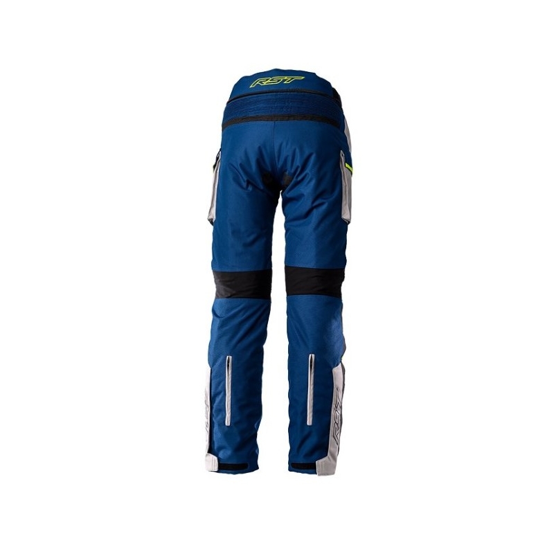 Pantaloni de motocicletă RST Endurance CE negru-argintiu-albastru lichidare