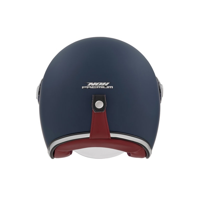 Casca moto deschisa NOX PREMIUM Heritage albastra