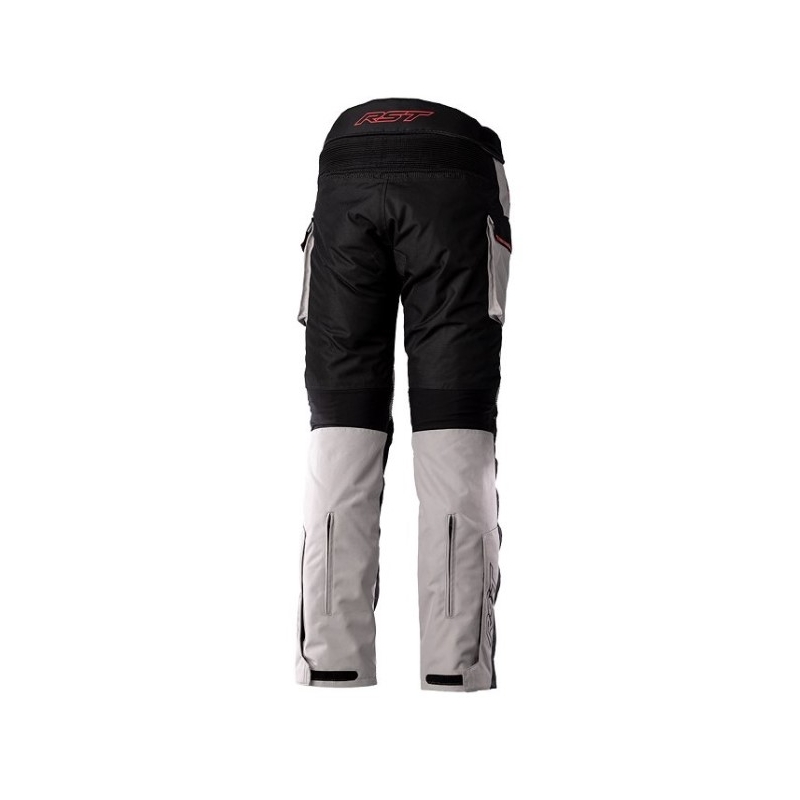 Pantaloni de motocicletă RST Endurance CE negru-argintiu-roșu lichidare