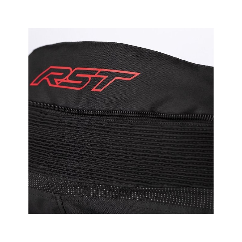 Pantaloni de motocicletă RST Endurance CE negru-argintiu-roșu lichidare