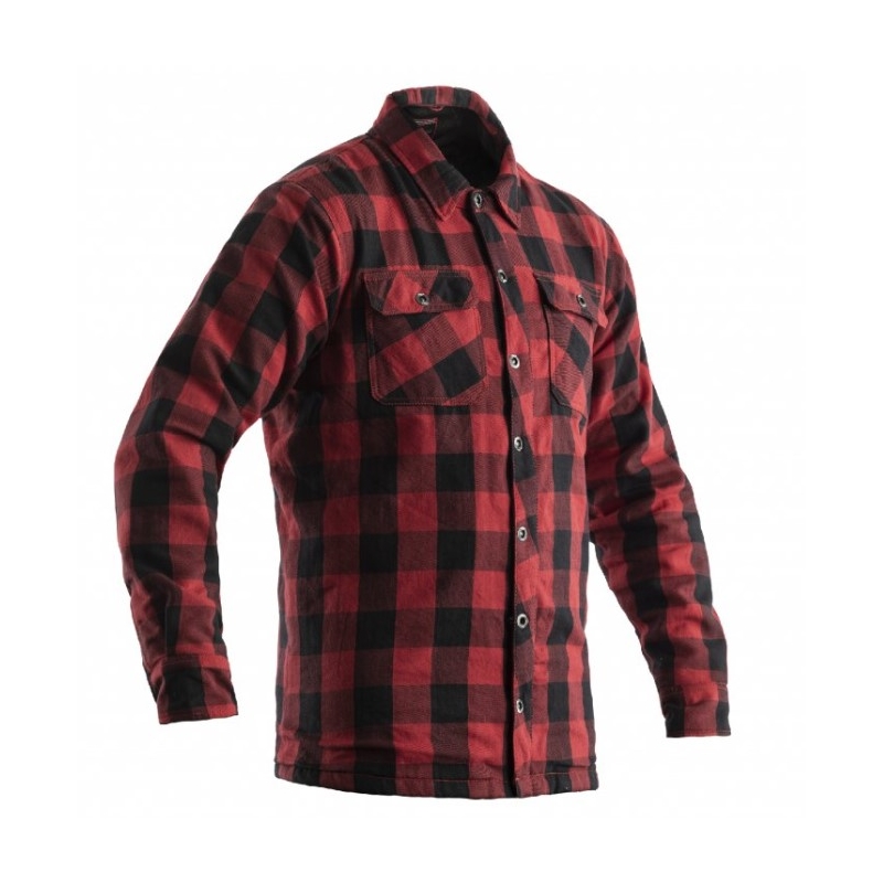 Tricou motocicletă RST X Lumberjack CE negru-roșu lichidare