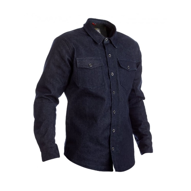 Cămașă pentru motociclete RST X Denim CE albastru închis lichidare