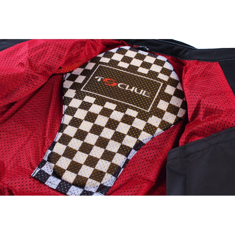 Jachetă pentru bărbați Tschul 575 negru-roșu lichidare