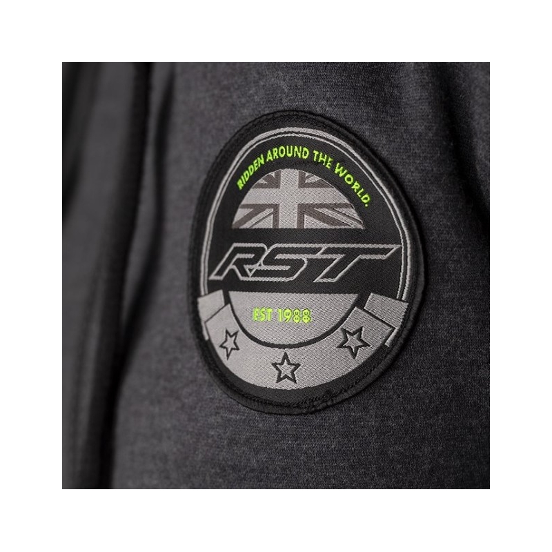 Hanorac cu glugă pentru motociclete RST X Zip Factory CE gri lichidare