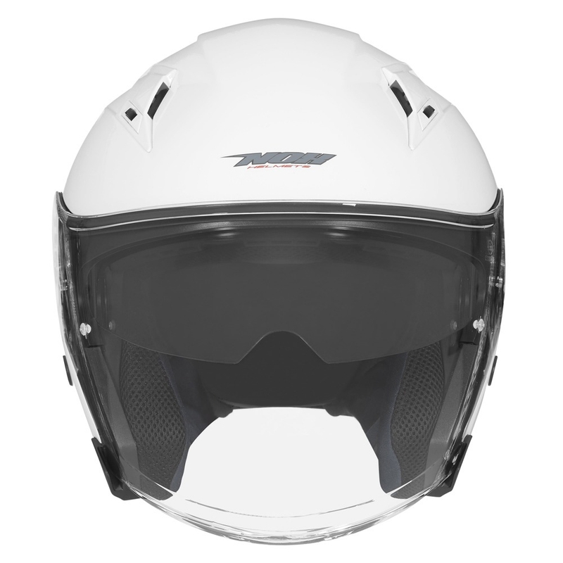 Cască de motocicletă deschisă NOX N128 alb