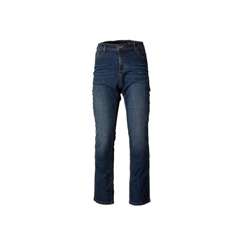 RST X Straight Leg 2 CE Blue Cropped Motorcycle Jeans lichidare