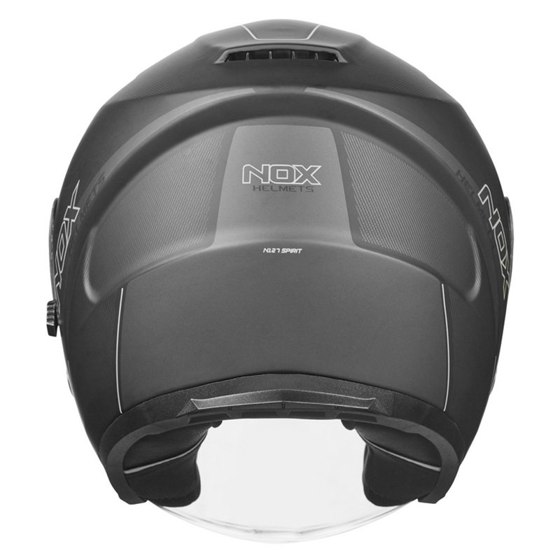Cască de motocicletă deschisă NOX N128 Spirit negru-titaniu