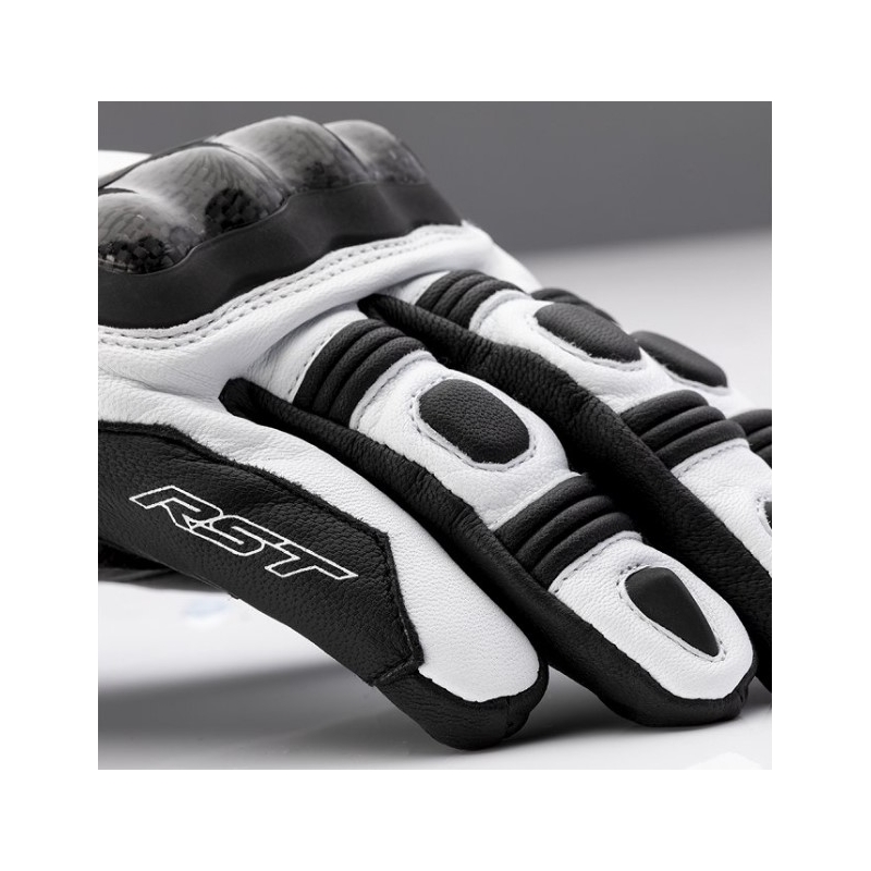 Mănuși de motocicletă RST Sport Mid CE negru și alb lichidare