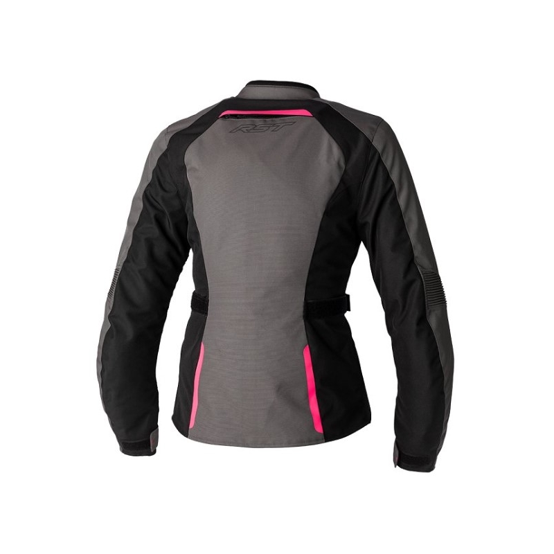 Jachetă de motocicletă pentru femei RST AVA CE negru-gri-roz lichidare