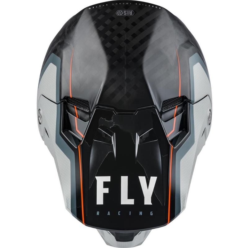 Cască de motocros FLY Racing Formula Carbon Axon negru-gri-portocaliu