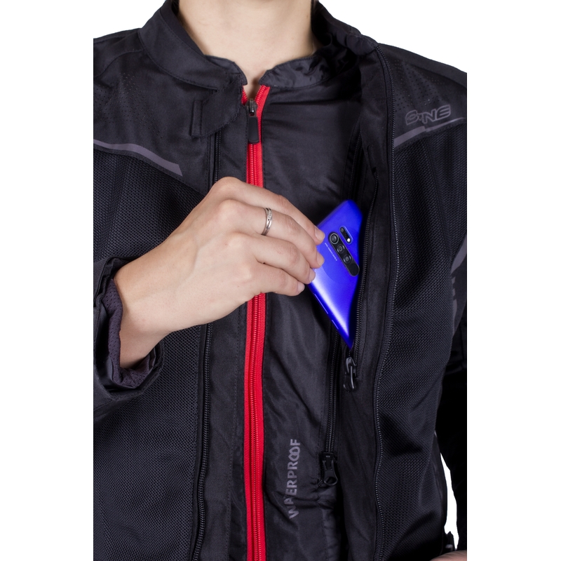 Jachetă de motocicletă Ozone Jet II Black pentru femei lichidare
