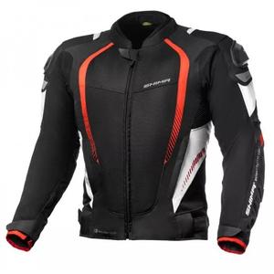 Jacheta de motociclete Shima Mesh Pro negru și roșu