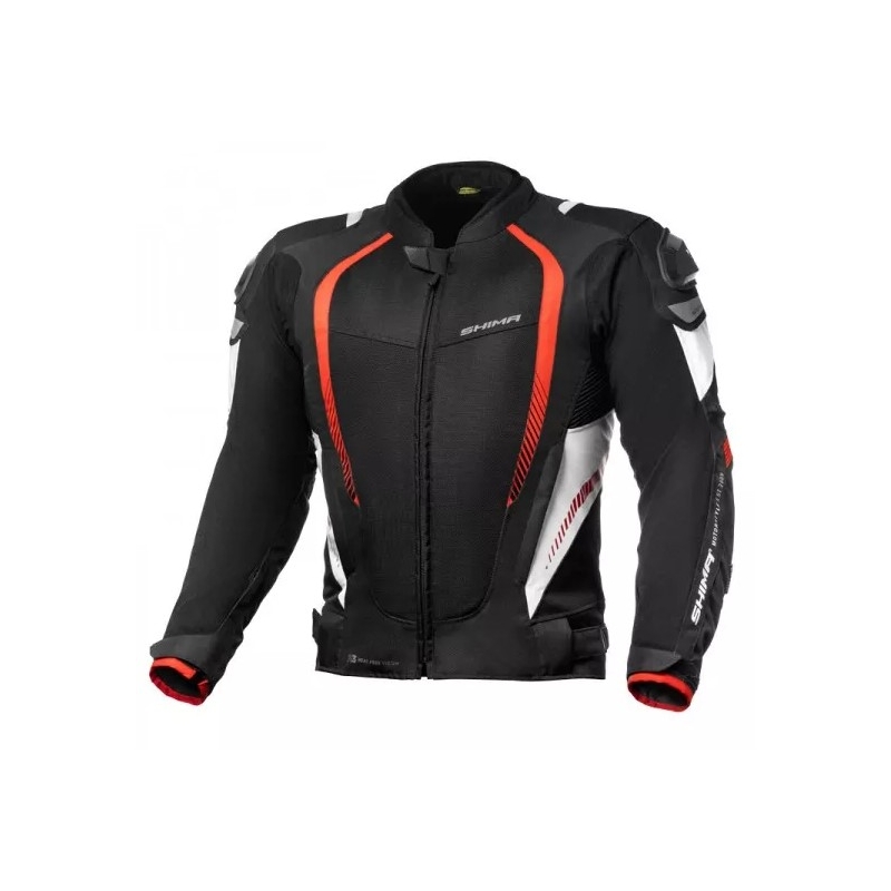 Jacheta de motociclete Shima Mesh Pro negru și roșu