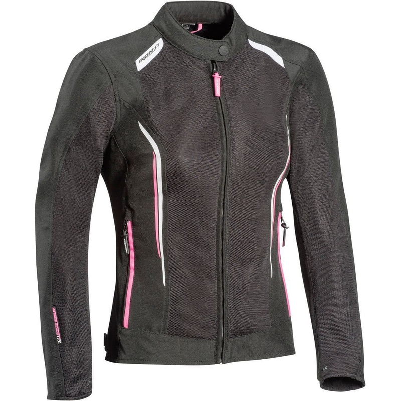 Jacheta de motociclete pentru femei IXON Cool Air C negru-alb-roșu-rosu lichidare