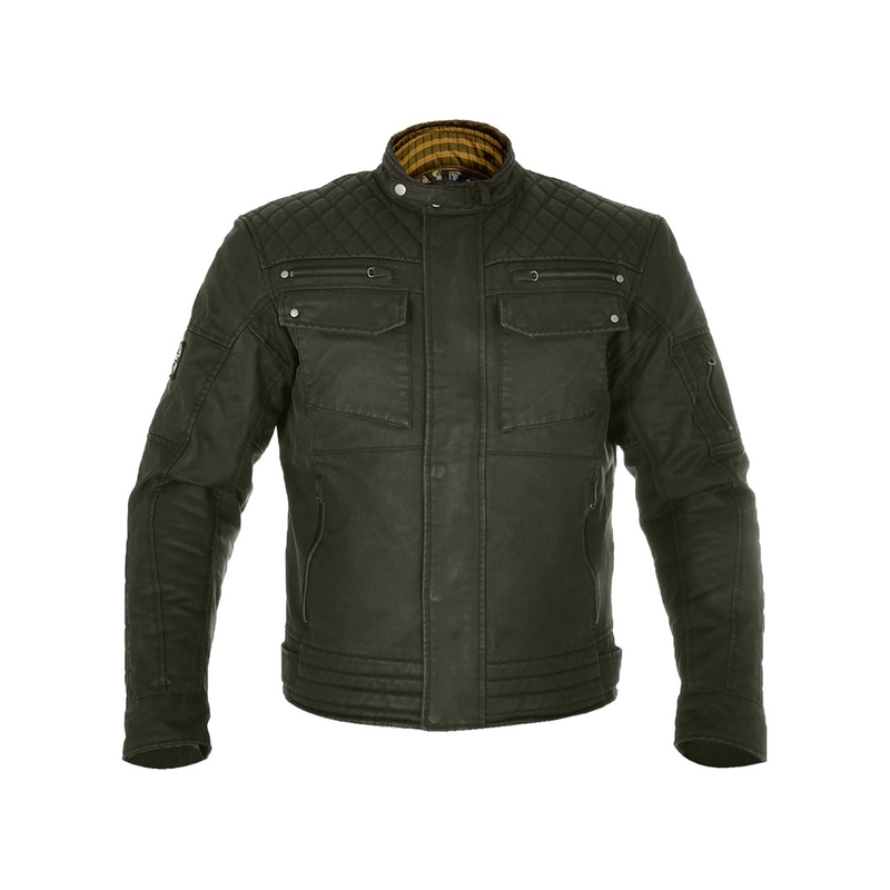 Oxford Hardy Hardy Wax jachetă de motocicletă verde închis lichidare