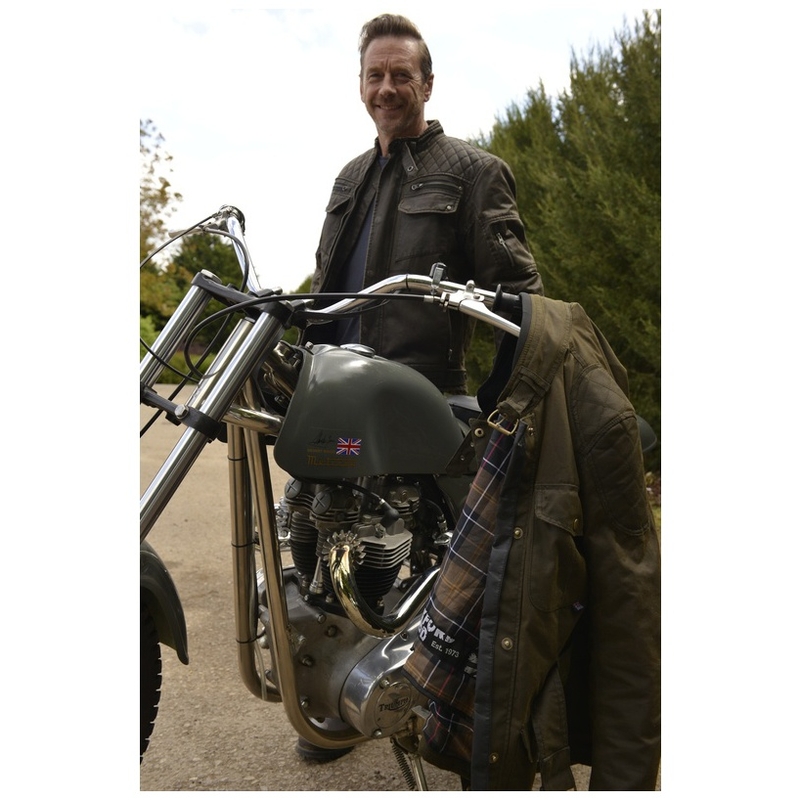 Oxford Hardy Hardy Wax jachetă de motocicletă verde închis lichidare