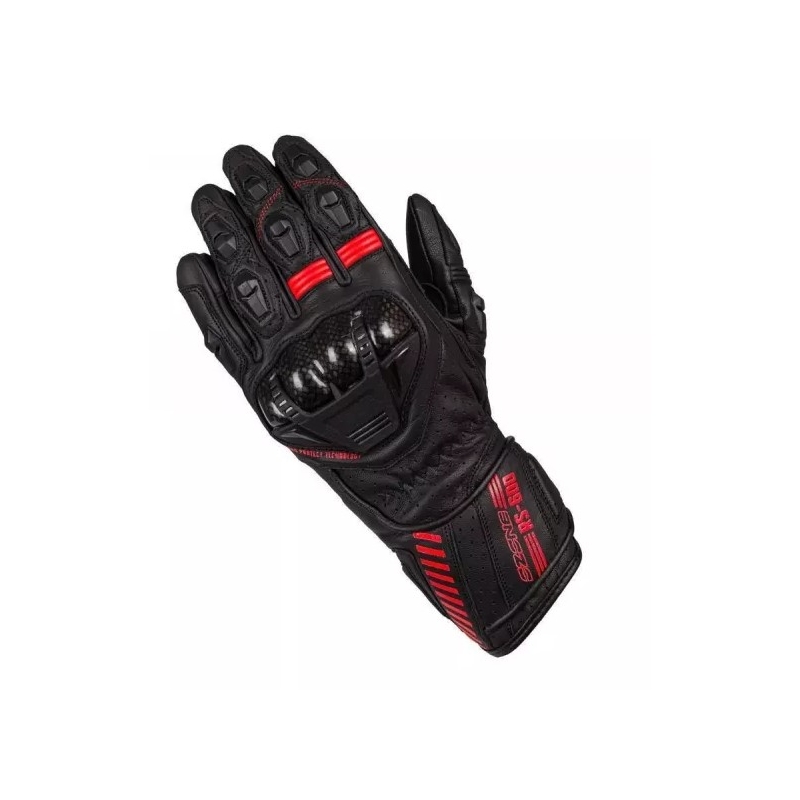 Mănuși pentru motociclete Ozone RS-600 negru-roșu