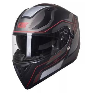 Cască moto integrală Street Racer SR I1 negru-gri-roșu
