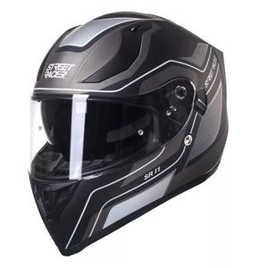 Cască moto integrală Street Racer SR I1 negru-gri-alb