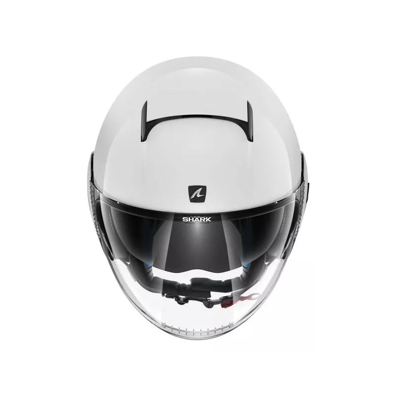 Cască de protecție deschisă SHARK NANO Blank alb