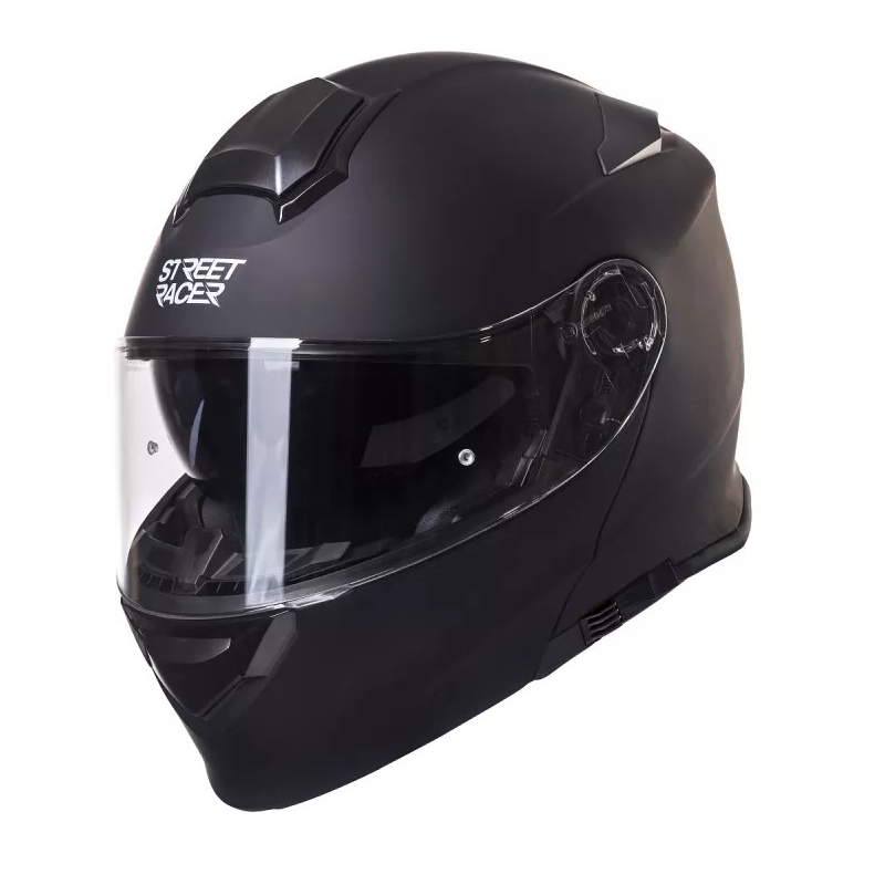 Cască moto modulabilă Street Racer SR V1 negru mat
