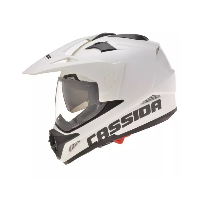 Casca de motocicletă Enduro Cassida Tour Alb Vânzare lichidare