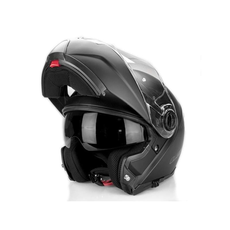 Cască de motocicletă LS2 FF325 Strobe Black Matte Flip-up Helmet pentru motociclete