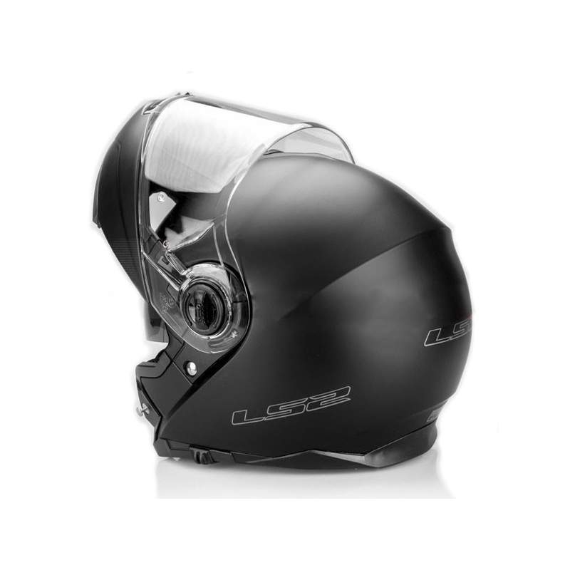 Cască de motocicletă LS2 FF325 Strobe Black Matte Flip-up Helmet pentru motociclete