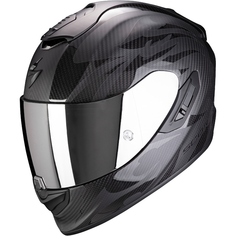 Cască integrală pentru motociclete Scorpion EXO-1400 Carbon Air Obscura negru